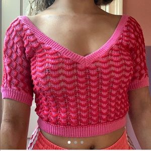 Zara knitted crop top
